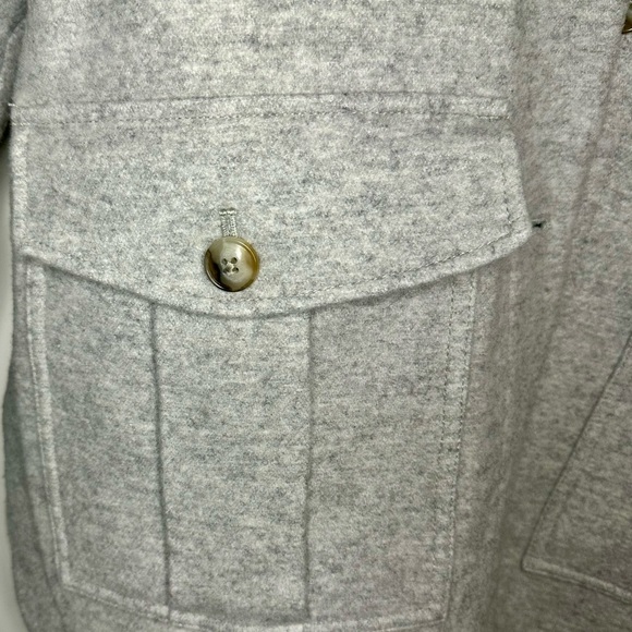 Madewell Light Gray Shacket - Picture 4 of 5
